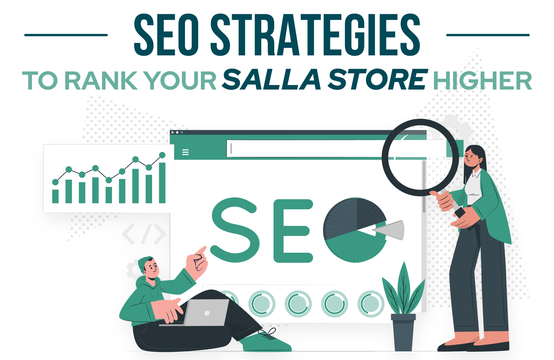 Illustration of E-commerce SEO strategies enhancing online store visibility