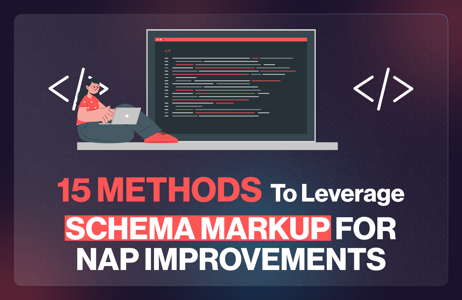 Diagram illustrating the implementation of NAP schema markup for local SEO.